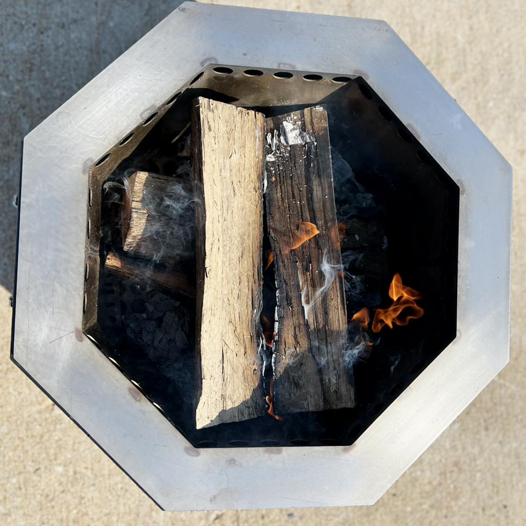 Bunker Stainless Steel Fire Pit Insert