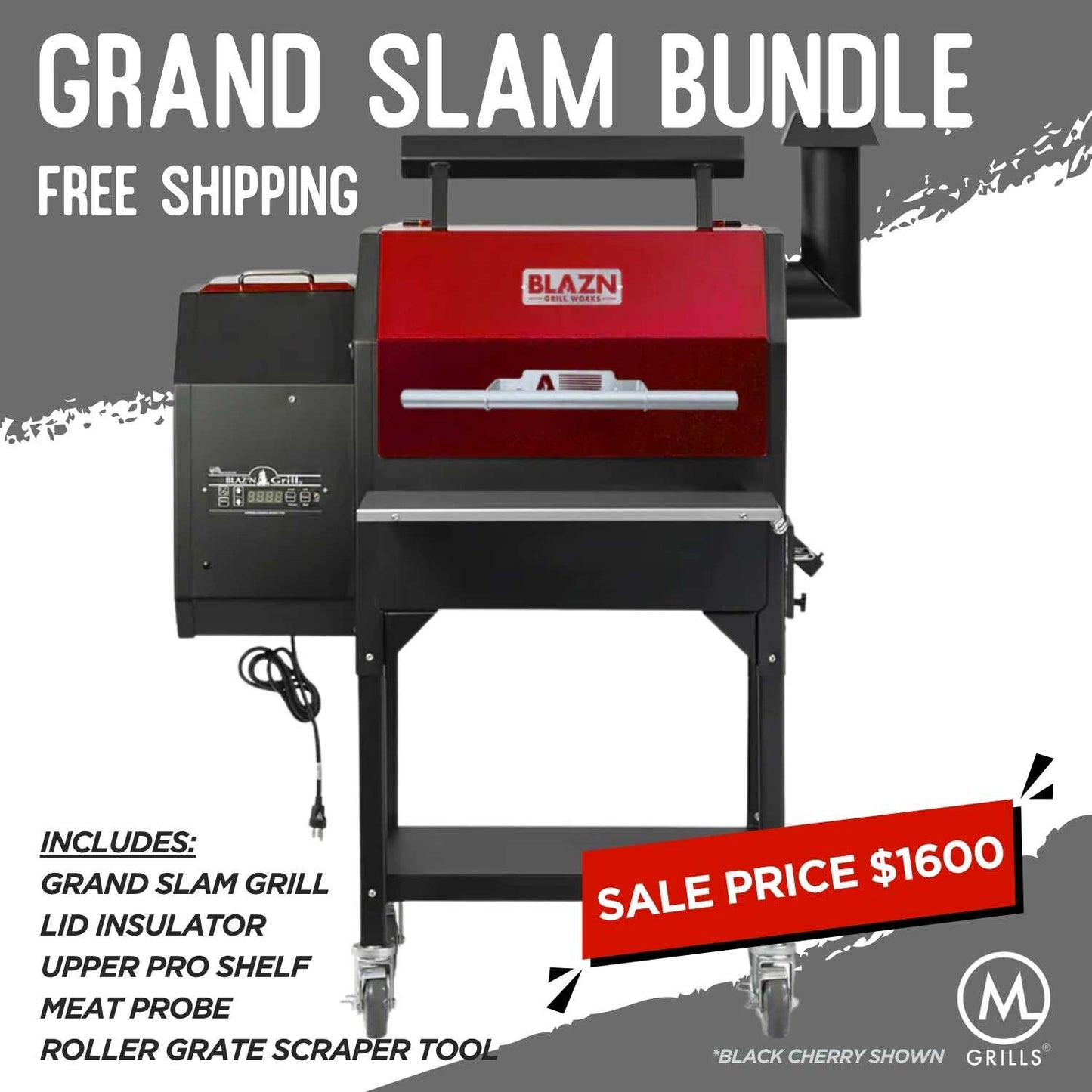 Grand Slam Pellet Grill - Black Friday Bundle