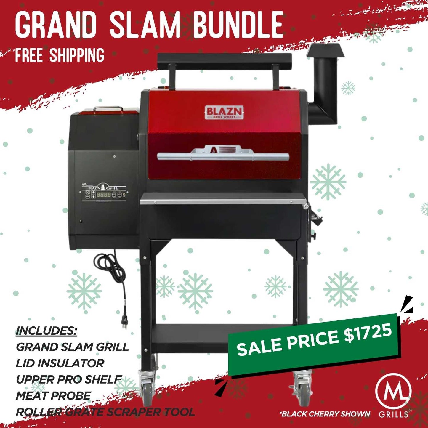 Grand Slam Pellet Grill - Holiday Bundle