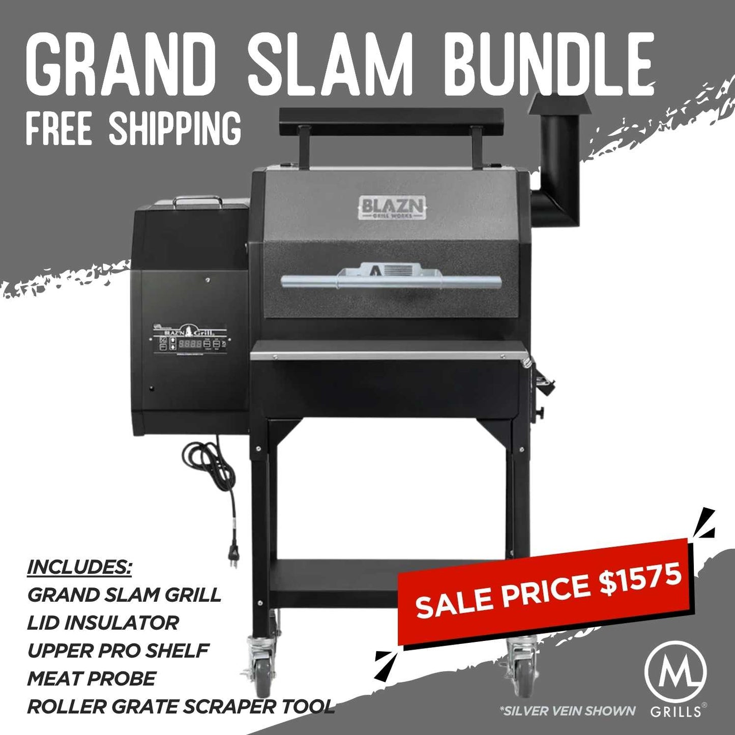 Grand Slam Pellet Grill - Black Friday Bundle