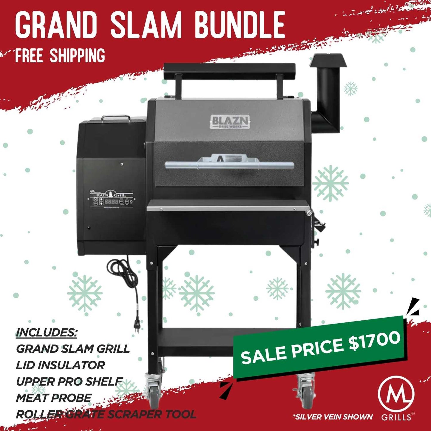 Grand Slam Pellet Grill - Holiday Bundle