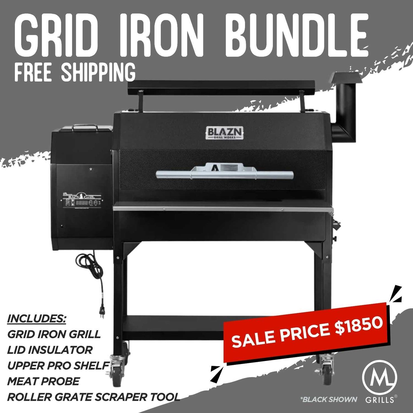 Grid Iron Pellet Grill - Black Friday Bundle