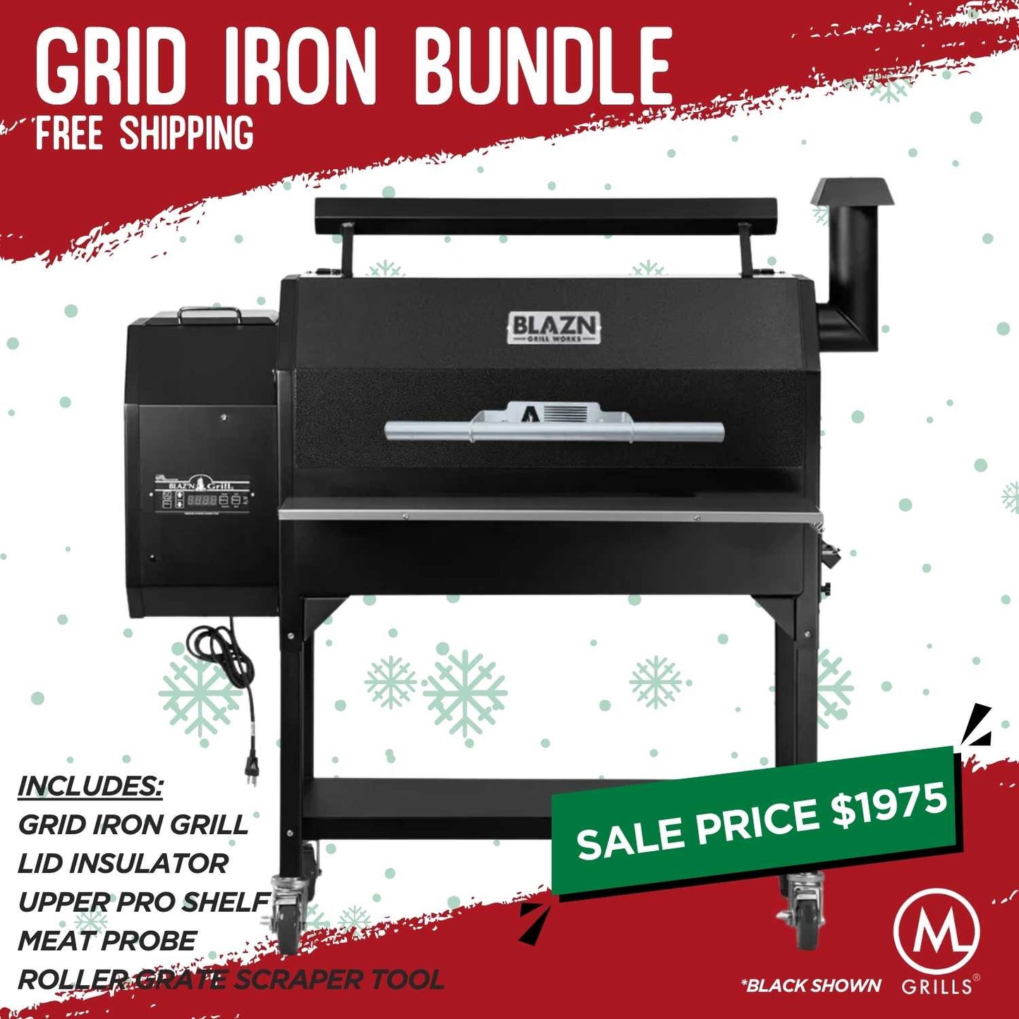 Grid Iron Pellet Grill - Holiday Bundle