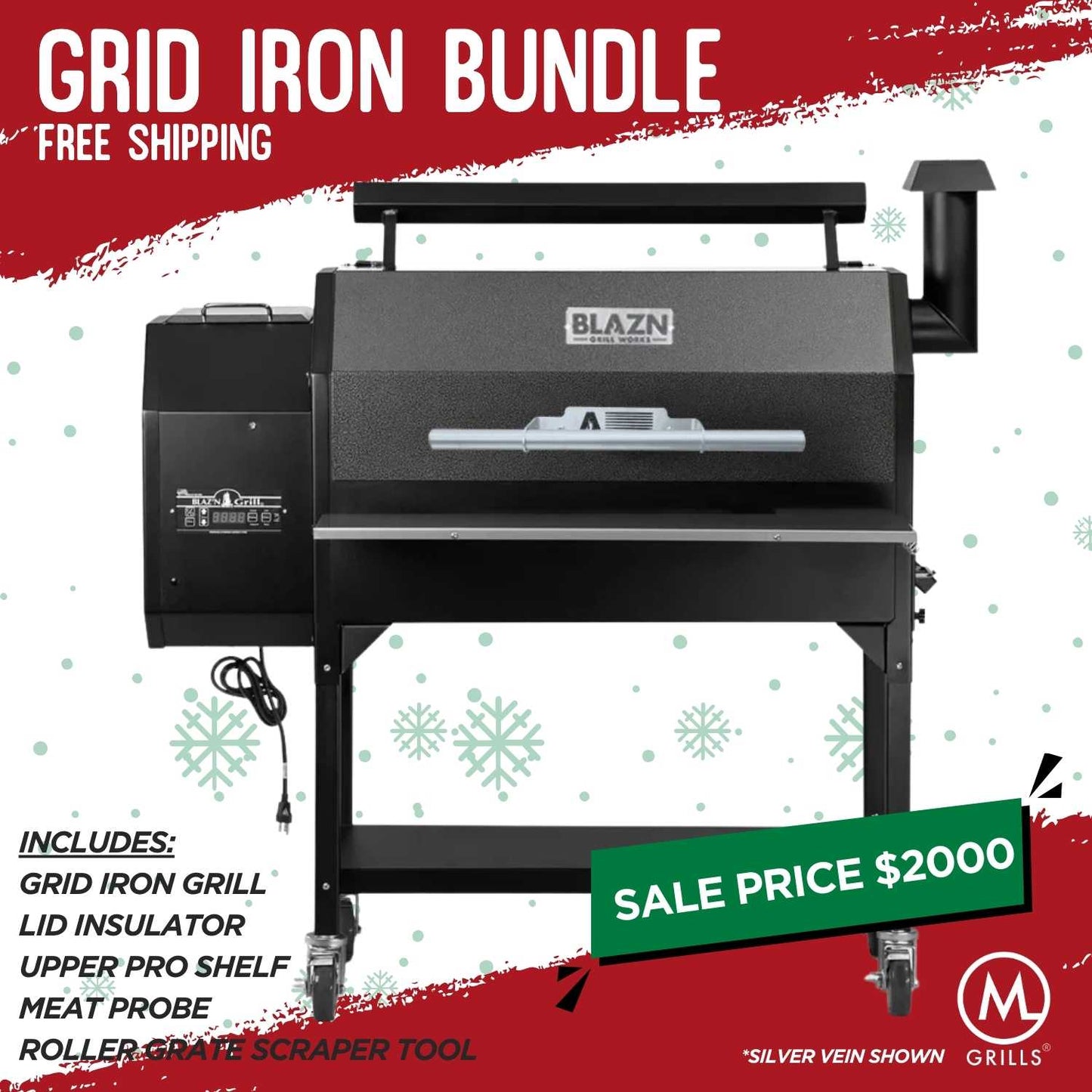 Grid Iron Pellet Grill - Holiday Bundle