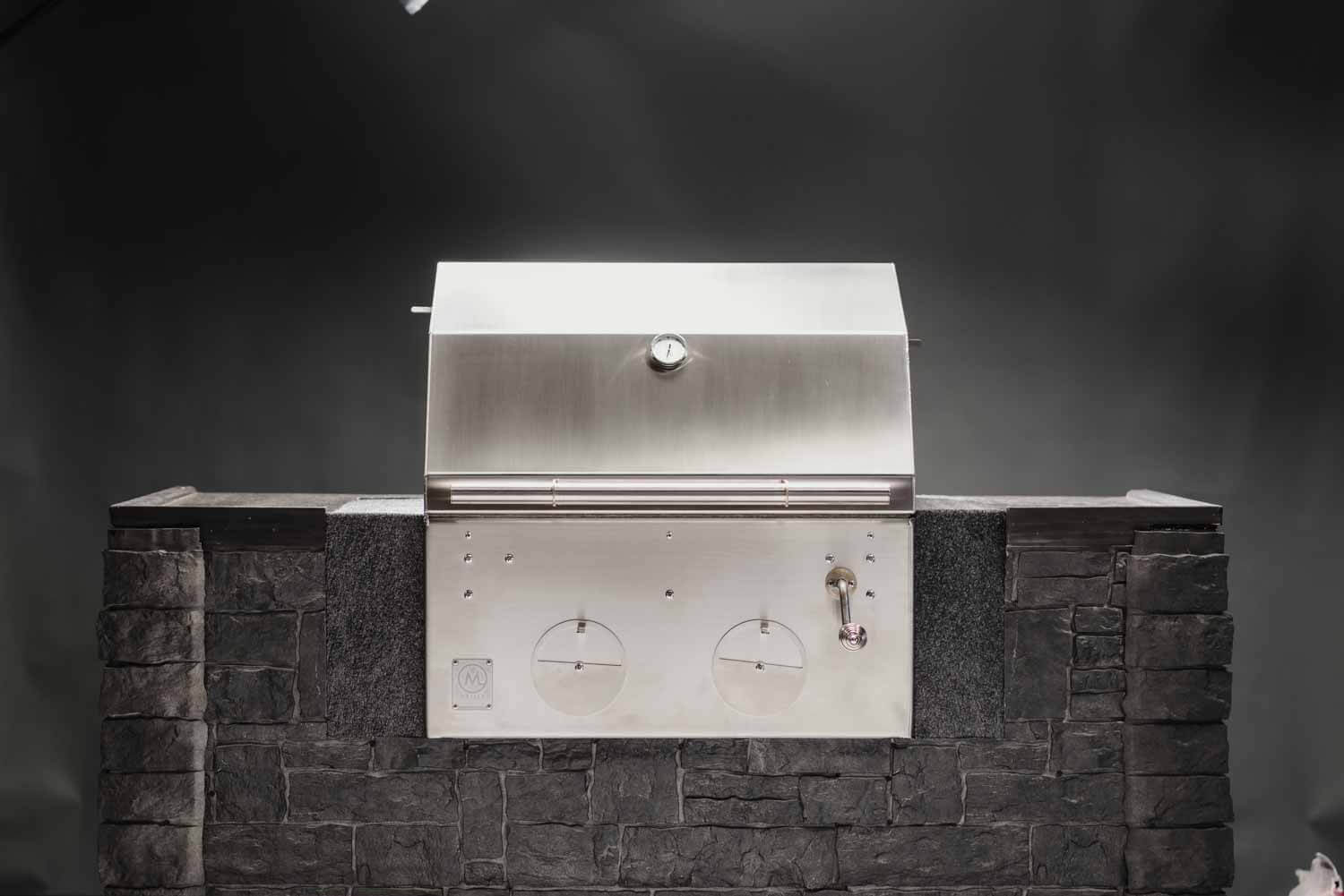 B24 Stainless Steel Built In Charcoal Grill - M Grills