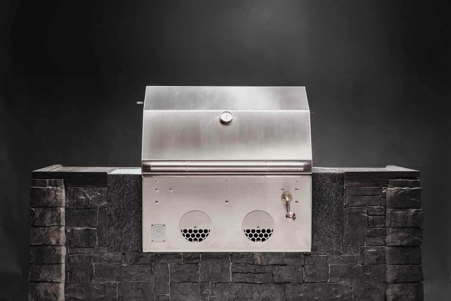 B24 Stainless Steel Built In Charcoal Grill