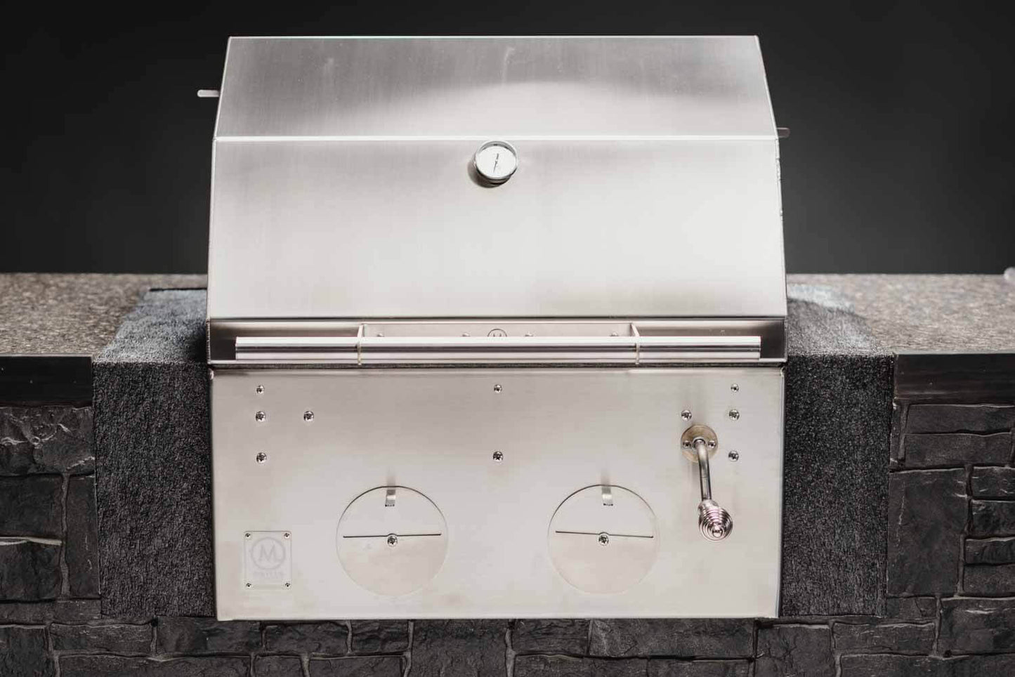 B24 Stainless Steel Built In Charcoal Grill