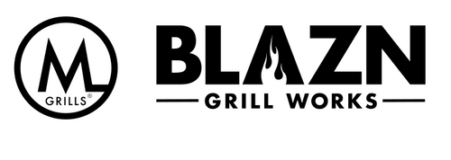 M Grills & Blazn Grills logo