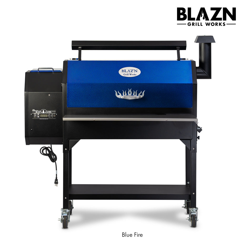 Blue fire outlet grill